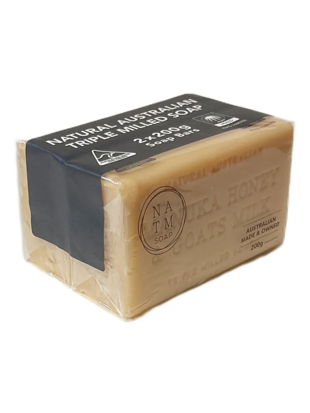 Natural Australian Triple Milled Soap Bars - Manuka Honey & Goats Milk